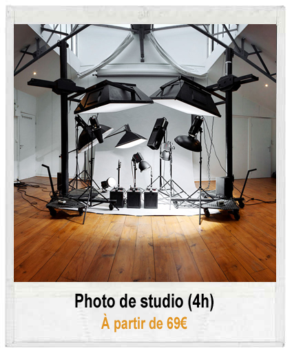 Atelier photo de studio à partir de 69€